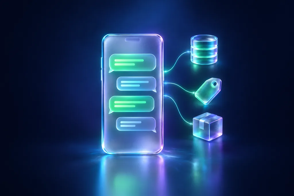 Teléfono con chat conectado a la base de datos, precios y pedidos